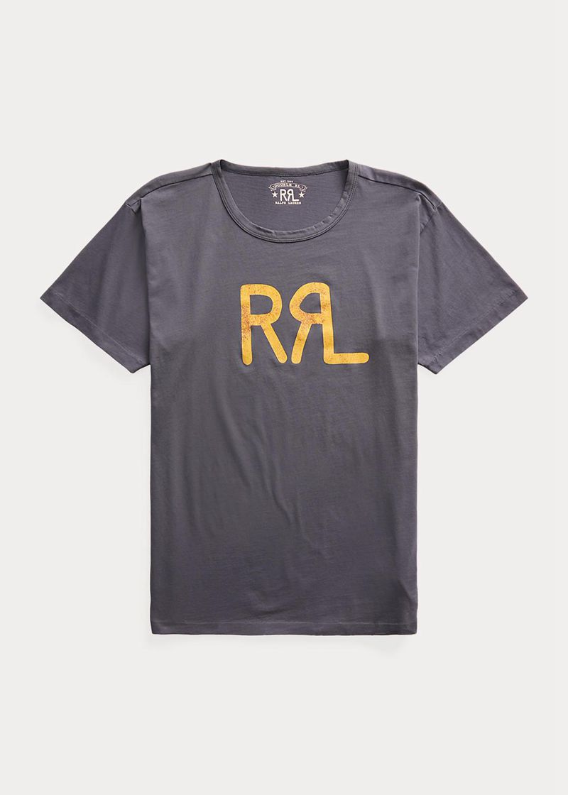 Camiseta RRL Hombre Logo Jersey Chile Gris SFPME-7692